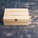 Gift box 30 × 20 × 10 cm is wooden with a folding lid, with a lock, give the handle beautifully
