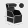 Organizer COFR in the trunk of a car, bag, EVA material, 30 cm, Gray Kant