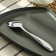 Spoon of stainless steel table, length 20 cm, silver color