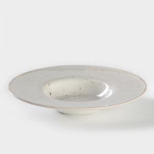 Porcelain pantish plate Punto Bianca, 500 ml, D = 31 cm