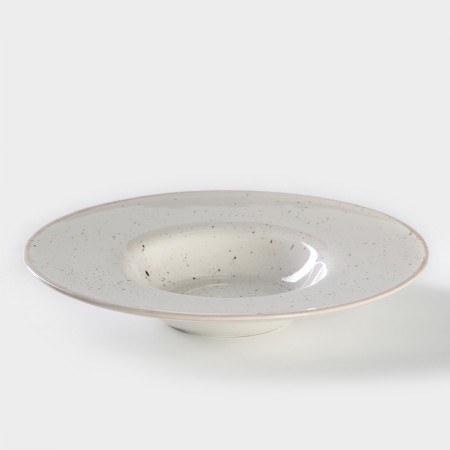 Porcelain pantish plate Punto Bianca, 500 ml, D = 31 cm