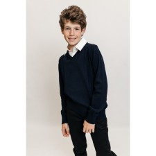 Jumper for boys, height 110-116 cm, dark blue color