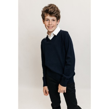 Jumper for boys, height 110-116 cm, dark blue color