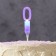 LED candle "Figure 0", 14.5 cm, from batteries LR1130x3 (included), glow of multi (RGB)