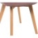 Wooden stool Filip an array of beech/velor, natural/light violet 46x53x83 cm