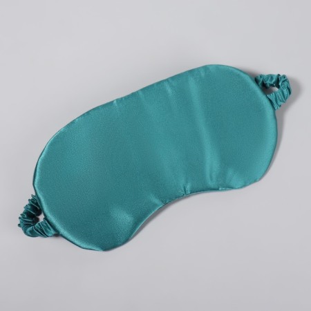 Sleel Mask for sleeping, 19 × 10 cm, elastic band is single, emerald color-1