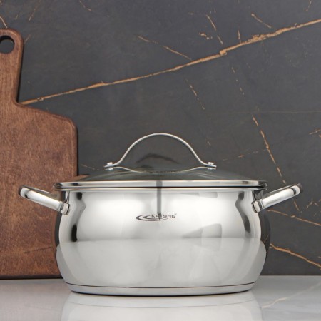 Medea pan, 5.2 l, d = 24 cm, capsule, glass cover, induction-8