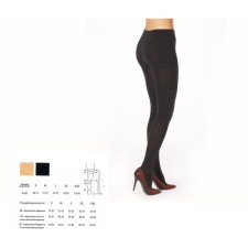 Tights compression technology of health, 1st class, 20-30 mmhg, black color, size S