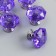 Handle for the casket Metal "Violet Crystal" silver 2.6x2.6x2.4 cm