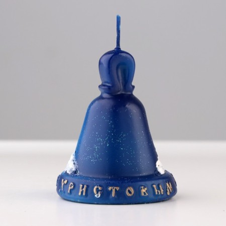 Decorative candle "Rozhdestvensky bell", small, 6x6x7 cm-2