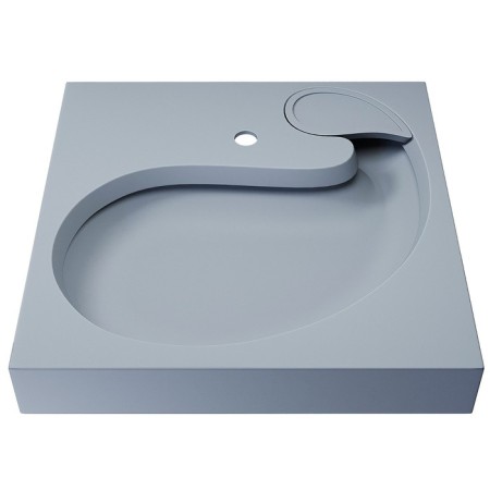 Sink over the Uperwood Comforty washing machine, 60x60 cm, gray matte-1