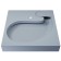 Sink over the Uperwood Comforty washing machine, 60x60 cm, gray matte