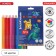 Pencils 18 colors Erichkrause Jolly Friends hexagonal, plastic with euro suspension