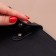 The fastener is sewn for a bag, on a button, 15.5 × 2.5 cm / 4.5 × 2.5 cm, black / silver color