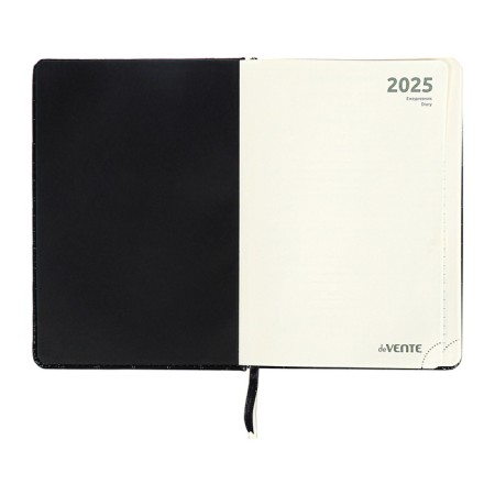 Dated diary 2024 A5 176 sheets, Devente.grande, firm artificial leather cover, stamping foil, lies, cream block 70 g/m2, black-5