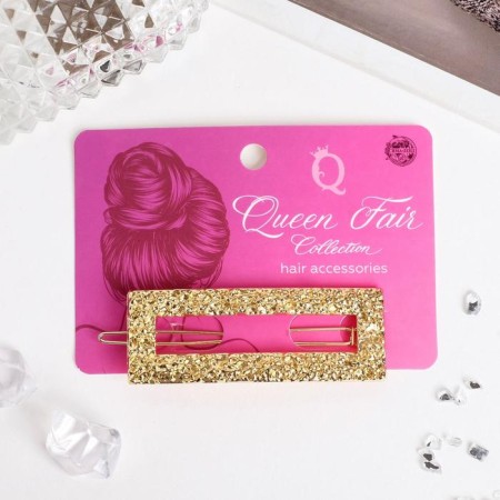 Libe Lava hair clip, 2.5x7 cm, gold-2