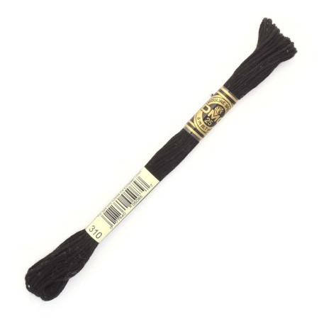 The threads of the DMC 117 (310), 12 pcs. packaged