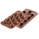 Form for the preparation of sweets, silicone, 24x11x2.7 cm