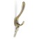 Furniture hook Cappio Note, two -rod, bronze
