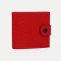 Women's wallet on the button, red color