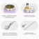 Kalabas for Mate Tea 250 ml and bombilli, cooking set, lilac