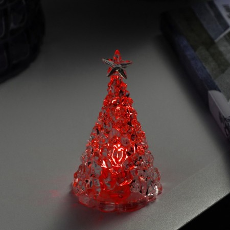Figure Light "Christmas tree" 10x6 cm, from batteries 3XAG13 (included), glow of RGB-2