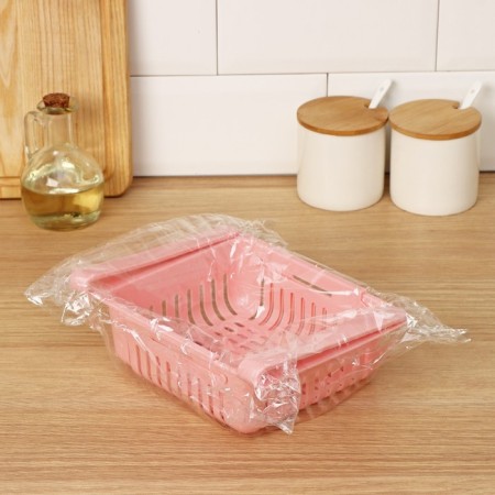 The shelf suspended in the refrigerator sliding shares, 20 (28) × 16.2 × 7.5 cm, color mix-7