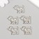 Decor Metal for creativity "dog with chamomile" 1.9x2.5 cm