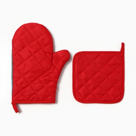 Kitchen kit "Beauty" mittens-output 20x27cm, take 17x17cm 100% p/e-2