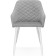 Steve Metal/velor, white/gray 52x68x81 cm