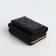 Women's wallet on the button, black color