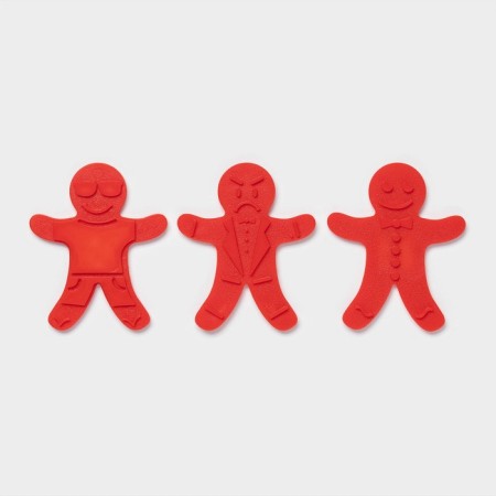 Form for cookies with 3 seals of bilateral and press “Gingerbread man”, 13 × 11 × 3.5 cm, color mix-4