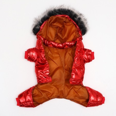 The jumpsuit "Girl" with a weight, size 14 (ds 32 cm, og 42 cm, Osh 31 cm), red-5