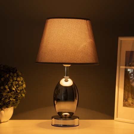 Table lamp "Isolda" 1x40W E27 Smoky 22.5x22.5x38cm-1