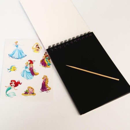Notebook-gravel, 10 sheets, sheet of stickers, Stiekhel, A6 format "Princess"