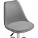 Computer chair Kolin metal/velor, chrome/gray 49x56x79 cm