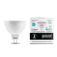 LED LED ELEMENTARY 9W MR16 4100K Neutr. Bel. Gu5.3 660lm Gauss 13529