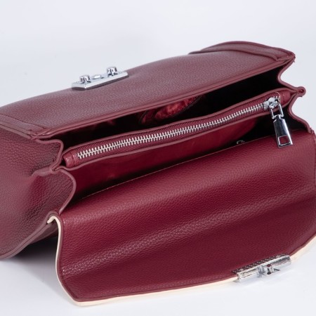 Bag-mixer on the valve, burgundy/beige color-6