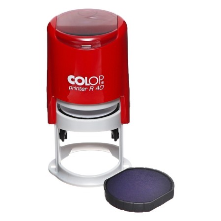 Equipment for round printing automatic Colop Printer R40, diameter 41.5 mm, with a lid, chili body-2