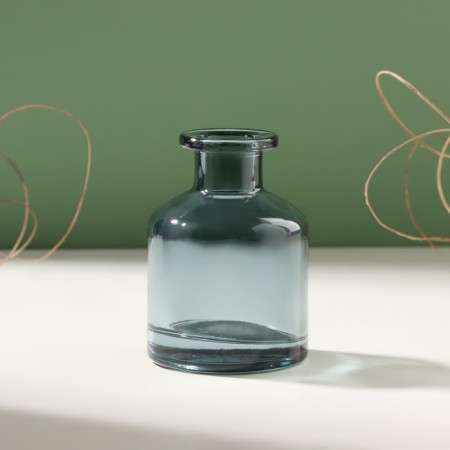 Diffuser for essential oils "bottle" 50 ml transparent green 4.8x4.8x7 cm-2