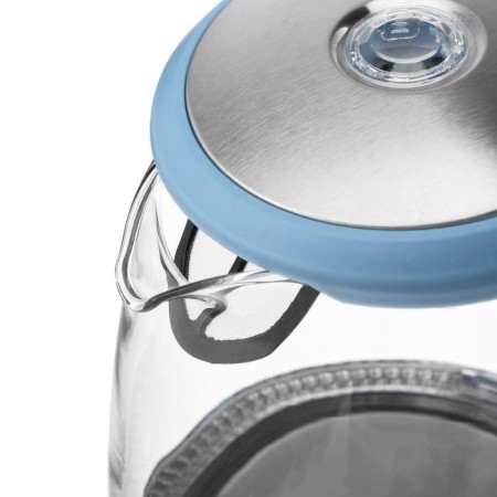 Electric kettle Energy E-279, glass, 1.5 l, 2200 watts, blue-1