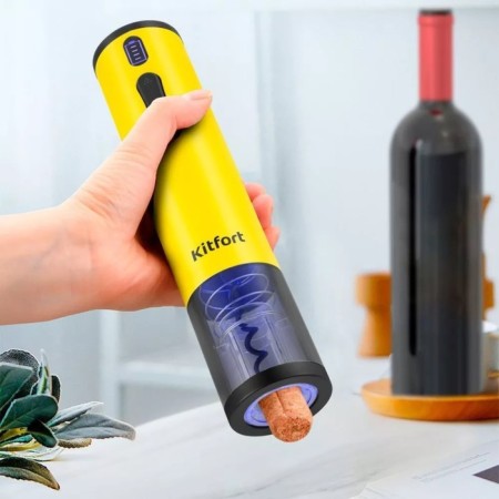Electric Coroner KitFort KT-6032-1, 25 W, from the battery, yellow-2