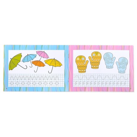 A reusable book with the marker “Write and Style. Patterns and stroke ”, 12 p.-1