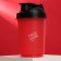 Sports shaker “sin”, red-black, with a bowl for protein 500 ml