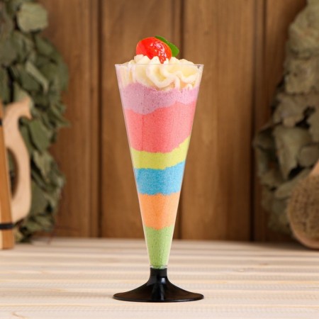 Salt - Bath scrub and bath in the glass "Spasteal", with shea butter, 160 gr, fruit mix