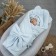 Kinderlitto “Muslin” discharge kit, 4 items, height 50-56 cm, blue color