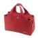 Bag women, genuine leather, red 36x10x33 cm