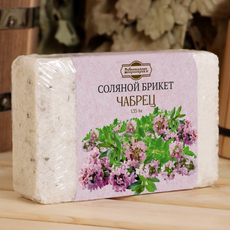 Salt briquette "Tybraz" with Altai herbs, 1.35 kg "Dobroparov"-1