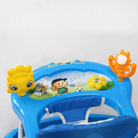 Walks "Sun", 7 wheels, muses. Toys, blue-4