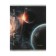 Notebook 48 sheets in a cage, Space, cover coated cardboard, twin-fluid, block 60g/m2, mix